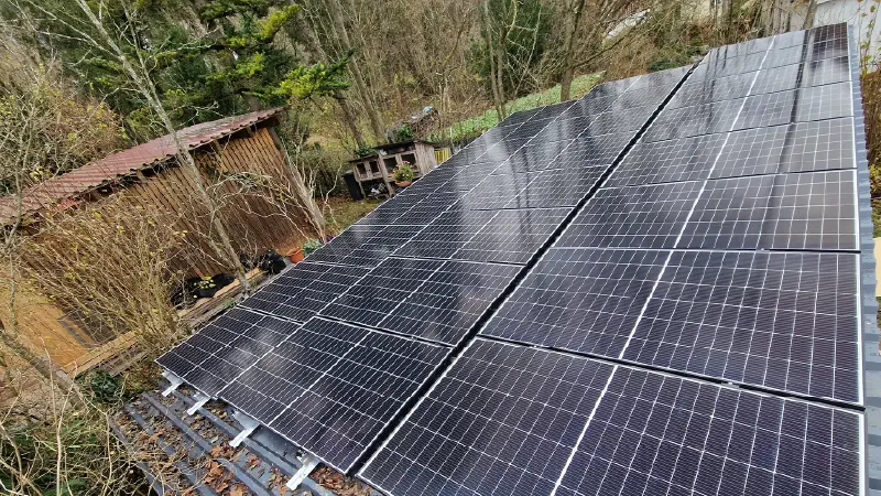 Referenzprojekt einer Gartenlaube eines nexsun.-Kunden in Weisendorf